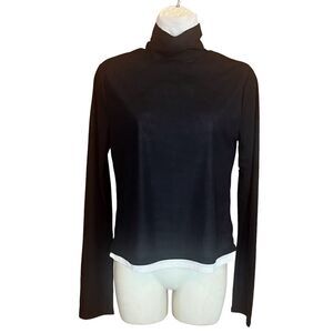 Simon Miller Long Sleeve Martz Mesh T in Black & White NWOT Size Medium